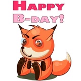 English Fox WhatsApp Sticker #30