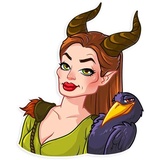 Maleficent WhatsApp Sticker #16