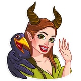 Maleficent WhatsApp Sticker #5