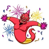 Evil Genie WhatsApp Sticker #14