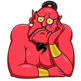 Evil Genie WhatsApp Sticker #15