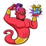Evil Genie WhatsApp Sticker #17