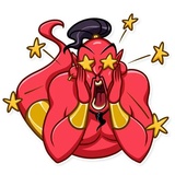 Evil Genie WhatsApp Sticker #19