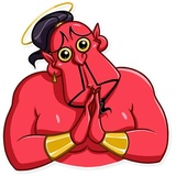 Evil Genie WhatsApp Sticker #21