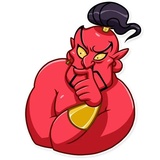 Evil Genie WhatsApp Sticker #22