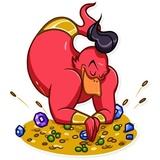 Evil Genie WhatsApp Sticker #24