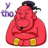 Evil Genie WhatsApp Sticker #25