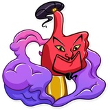 Evil Genie WhatsApp Sticker #3
