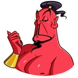 Evil Genie WhatsApp Sticker #7
