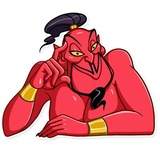 Evil Genie WhatsApp Sticker #8