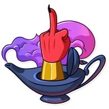Evil Genie WhatsApp Sticker #9