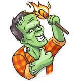 Frankenstein WhatsApp Sticker #3