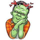 Frankenstein WhatsApp Sticker #9