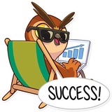 Freelance Owl WhatsApp Sticker #13