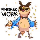 Freelance Owl WhatsApp Sticker #14