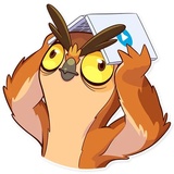 Freelance Owl WhatsApp Sticker #20