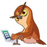 Freelance Owl WhatsApp Sticker #30