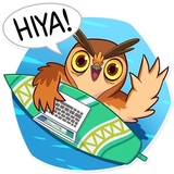 Freelance Owl WhatsApp Sticker #5