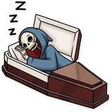 Friendly Death WhatsApp Sticker #10