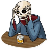 Friendly Death WhatsApp Sticker #16