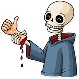 Friendly Death WhatsApp Sticker #2