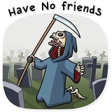 Friendly Death WhatsApp Sticker #22