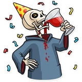 Friendly Death WhatsApp Sticker #24