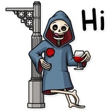 Friendly Death WhatsApp Sticker #25