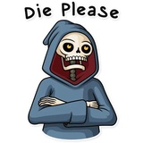 Friendly Death WhatsApp Sticker #26