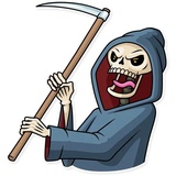 Friendly Death WhatsApp Sticker #29