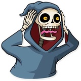Friendly Death WhatsApp Sticker #3