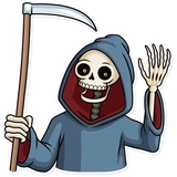 Friendly Death WhatsApp Sticker #5