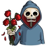 Friendly Death WhatsApp Sticker #9