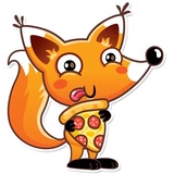 Ticky the Fox WhatsApp Sticker #10