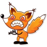 Ticky the Fox WhatsApp Sticker #13