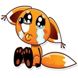 Ticky the Fox WhatsApp Sticker #14