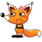 Ticky the Fox WhatsApp Sticker #16