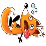 Ticky the Fox WhatsApp Sticker #17