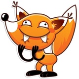 Ticky the Fox WhatsApp Sticker #19