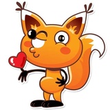 Ticky the Fox WhatsApp Sticker #2
