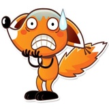 Ticky the Fox WhatsApp Sticker #4
