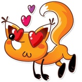 Ticky the Fox WhatsApp Sticker #5