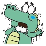 Funny Crocodile WhatsApp Sticker #11