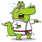 Funny Crocodile WhatsApp Sticker #12