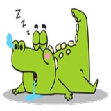 Funny Crocodile WhatsApp Sticker #15