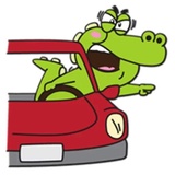 Funny Crocodile WhatsApp Sticker #17
