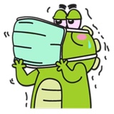 Funny Crocodile WhatsApp Sticker #2