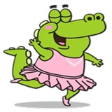 Funny Crocodile WhatsApp Sticker #20