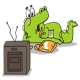 Funny Crocodile WhatsApp Sticker #21