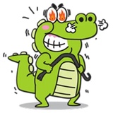 Funny Crocodile WhatsApp Sticker #22
